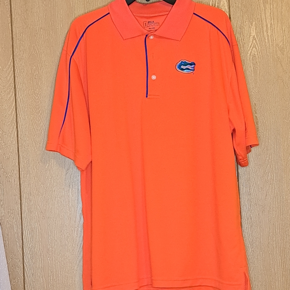 Florida Gators Men's PGA Tour Polo Shirt Orange